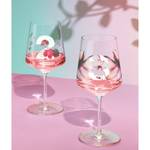 Bicchiere Sommersonett II (2) Cristallo - Trasparente / Rosa - Capacità: 0.54 l