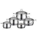 Topf Set Platin (5-teilig) Silber - Edelstahl