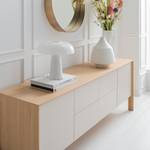 Sideboard Maayka II Eiche teilmassiv - Mushroom Creme / Eiche Hell