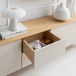 Sideboard Maayka II Eiche teilmassiv - Mushroom Creme / Eiche Hell