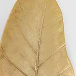 Windlicht Leaf goudkleurig - metaal/glas - Goud