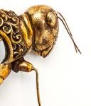 Wandschmuck Grasshopper Mirror Gold - Glas / Stein