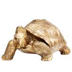 Deko Figur Turtle Stein - Gold