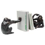 Boekensteun Monkey (2-delig) zwart - steen