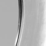 Wandspiegel Planet zilverkleurig - kunststof/verwerkt hout/glas - Ø 108 cm - Zilver