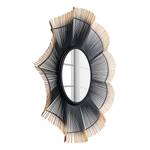 Miroir Sunflower Noir - Verre / Métal / Bois manufacturé - Ø 81 cm