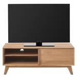 Meuble TV Randers Placage en chêne véritable - Largeur : 120 cm