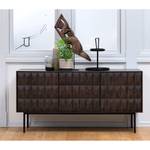 Sideboard Limes Eiche massiv / Metall - Eiche Dunkel / Schwarz