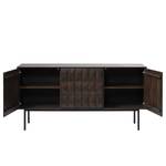 Sideboard Limes Eiche massiv / Metall - Eiche Dunkel / Schwarz