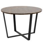 Table Thorp Imitation marbre marron / Noir
