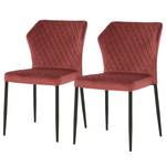 Chaises Stawell - lot de 2 Carmin