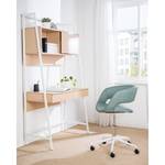 Chaise de bureau Buggio Tissu Cors: Gris menthe - Blanc