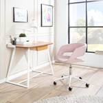 Chaise de bureau Buggio II Rose vieilli - Blanc