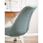 Chaise de bureau ALEDAS Tissu Cors: Gris menthe - Blanc