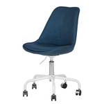 Chaise de bureau ALEDAS Tissu Cors: Bleu jean - Blanc