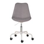 Chaise de bureau ALEDAS Tissu Enisa: Gris clair - Blanc