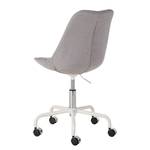 Chaise de bureau ALEDAS Tissu Enisa: Gris clair - Blanc