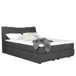 Boxspringbett Acworth Dunkelgrau - 160 x 200cm - Doppelmatratze H2/H4