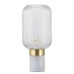 Lampe Malli Verre transparent / Marbre - 1 ampoule