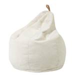 Pouf Vicka Blanc - Textile - 70 x 80 x 70 cm