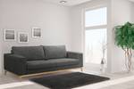 Sofa Darling (3-Sitzer) Microfaser - Microfaser Tulia: Grau