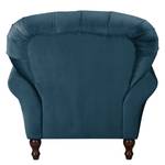 Fauteuil Dassel fluweel - Velours Onoli: Marineblauw