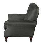 Fauteuil Dassel Velours - Velours Onoli: Marron bison