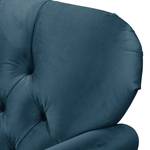 Bank Dassel (2-zits) fluweel - Velours Onoli: Marineblauw