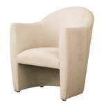 Fauteuil Dante structuurstof - Structuurstof Asali: Crèmekleurig