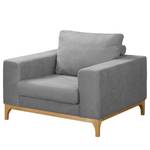 Fauteuil Darling microvezel - Microvezel Rieka: Grijs