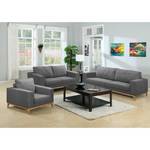 Fauteuil Darling microvezel - Microvezel Rieka: Grijs