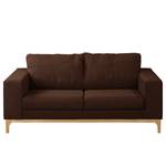 Canapé Darling (2 places) Microfibre - Microfibre Rieka: Marron