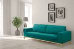 Sofa Darling (3-Sitzer) Mircofaser - Microfaser Rieka: Petrol