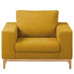 Fauteuil Darling microvezel - Microvezel Rieka: Mosterdgeel