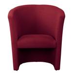 Fauteuil Danilo structuurstof - Structuurstof Grada: Rood