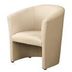 Fauteuil Dapoli tissu structuré - Tissu structuré Grada: Beige