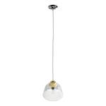 Hanglamp Fauna ijzer/transparant glas - 1 lichtbron