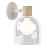 Wandlamp Fine ijzer/transparant glas - 1 lichtbron