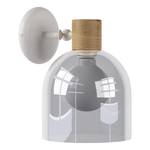 Applique murale Fine Acier / Verre transparent - 1 ampoule