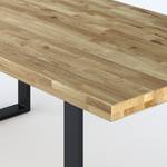 Eettafel Alessia Breedte: 160 cm - Zwart - U-vorm - Rechte rand