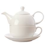 Teekanne Round (3-teilig) Porzellan - Weiß - Fassungsvermögen:  0,45 L