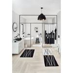 Douchegordijn Bath polyester - zwart/wit