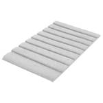 Tapis de bain Carla Polyester - Argenté / Gris - 60 x 100 cm