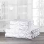 Drap de bain Leaf Coton - Blanc