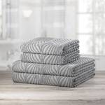 Drap de bain Leaf Coton - Anthracite