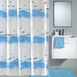 Douchegordijn Seaside polyester - krokusblauw - 180 x 200 cm