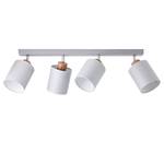 Plafondlamp Vonnie textielmix/staal - 4 lichtbronnen - Grijs