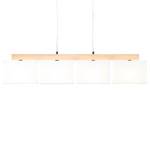 Hanglamp Rayan textielmix/staal - 4 lichtbronnen