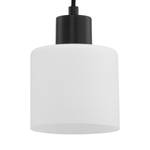 Hanglamp KOLIND 3 lichtbronnen Zwart metaal/Wit opaalglas