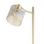 Staande lamp KOLIND 1 lichtbron Glanzend goudkleurig metaal/Amberkleurig glas